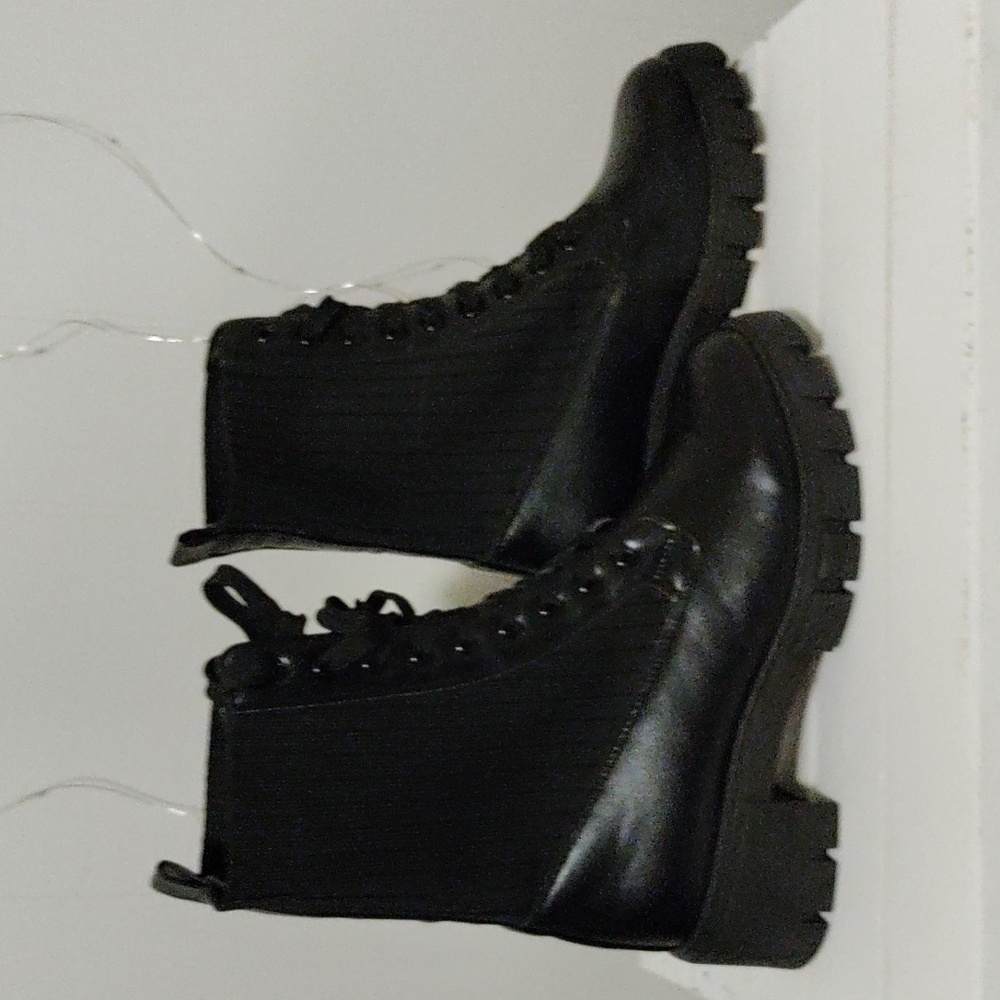 Shein Black combat boots